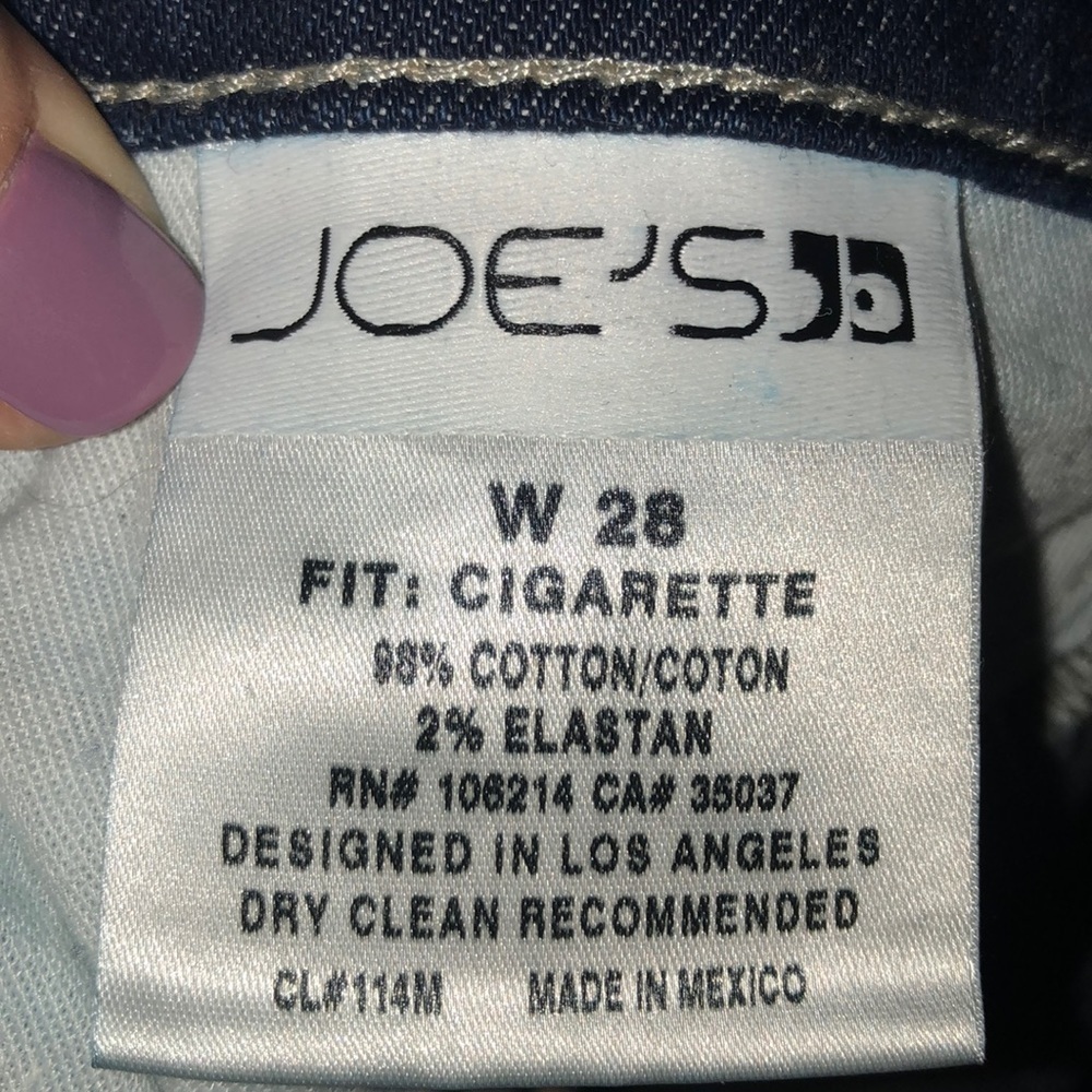 Joe’s Jeans cigarette style jeans. GUC. Size 2 - Picture 4 of 7